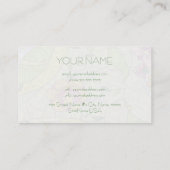 レトロ抽象芸術フローラ収集テンプレート 名刺 (裏面)