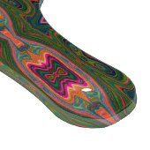 レトロ抽象芸術ブルー、グリーン、オレンジパターン カッティングボード (角)