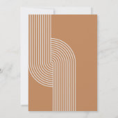 レトロ抽象芸術ベビーシャワー |招待状 招待状 (裏面)