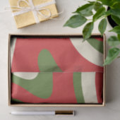 レトロ抽象芸術ボホトリップ(幻覚体験)のようなクリスマスパターン 薄葉紙 (ギフト)