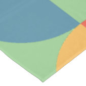 レトロ抽象芸術ミッドセンチュリースカンジナビアのクリスマス テーブルクロス (アングル)