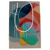 レトロ抽象芸術ミニマル美術 ミディアムペーパーバッグ (正面)