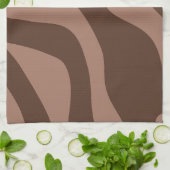 レトロ抽象芸術モチャムース03 キッチンタオル (折り畳み)