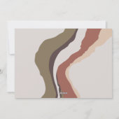 レトロ抽象芸術写真クリスマス シーズンカード (裏面)