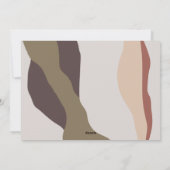 レトロ抽象芸術写真メリークリスマス シーズンカード (裏面)