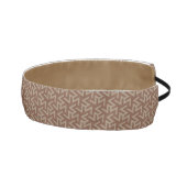 レトロ抽象芸術半モダン世紀の茶色のパターン アスレチックヘッドバンド (右)