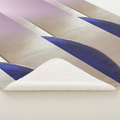 レトロ抽象芸術半円オンソフト金ゴールド シェルパブランケット (3/4)