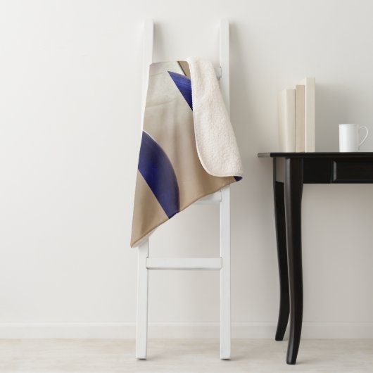 レトロ抽象芸術半円オンソフト金ゴールド シェルパブランケット (インサイチュ)