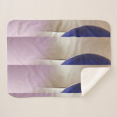 レトロ抽象芸術半円オンソフト金ゴールド シェルパブランケット (正面(横))