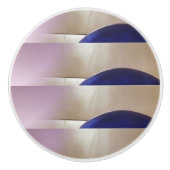 レトロ抽象芸術半円オンソフト金ゴールド セラミックノブ (正面)