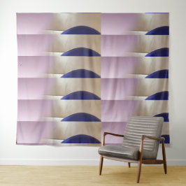 レトロ抽象芸術半円オンソフト金ゴールド タペストリー