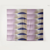 レトロ抽象芸術半円オンソフト金ゴールド タペストリー (正面(横))