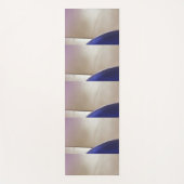 レトロ抽象芸術半円オンソフト金ゴールド ヨガマット (正面)