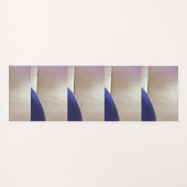 レトロ抽象芸術半円オンソフト金ゴールド ヨガマット (正面(横))