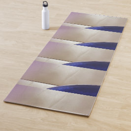 レトロ抽象芸術半円オンソフト金ゴールド ヨガマット