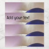 レトロ抽象芸術半円オンソフト金ゴールド ワインラベル (シングルラベル)