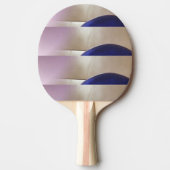 レトロ抽象芸術半円オンソフト金ゴールド 卓球ラケット (正面)