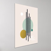 レトロ抽象芸術幾何学模様 箔ポスター (レイダウン)