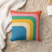 レトロ抽象芸術幾何学的パターン クッション (ブランケット)