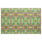 レトロ抽象芸術絵画ヒマワリ金ゴールド ファブリック (ファットクウォーター)