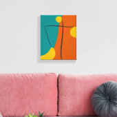 レトロ抽象芸術調和 キャンバスプリント (インサイチュ (リビング))