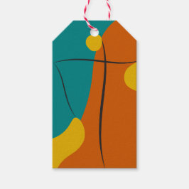レトロ抽象芸術調和 ギフトタグ