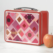 レトロ抽象芸術 アーガイル メタルランチボックス (インサイチュ)