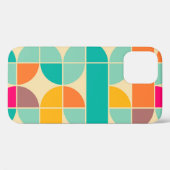 レトロ抽象芸術：シームレスなデザイン。 Case-Mate iPhoneケース (裏面 (横))