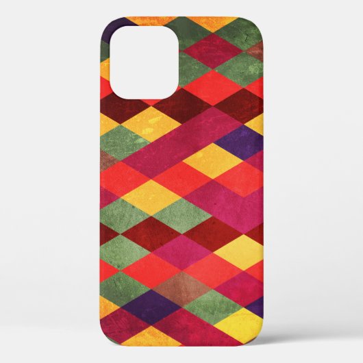 レトロ抽象芸術:ヴィンテージパターンデザイン Case-Mate iPhoneケース (裏面)
