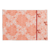 レトロ招き猫日本のなびくラッキーキャットコイ 枕カバー (裏面-右)