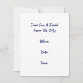 レトロ招待状サマーハウス~ビーチホームパーティー 招待状 (裏面)