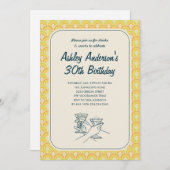 レトロ招待状 招待状 (正面/裏面)