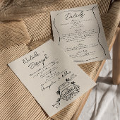 レトロ描が自分の中で可愛結婚い 招待状