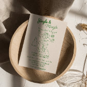 レトロ描ジングル&ミングルクリスマスサンタパーティー 招待状