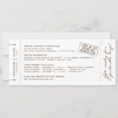 レトロ搭乗券とパスポート印紙日付を保存 案内状 (裏面)