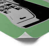 レトロ携帯電話グラフィック ポスター (角)