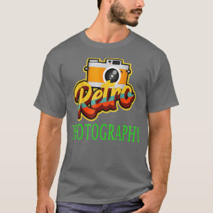 レトロ撮影日ギフトカメラ写真家 Tシャツ