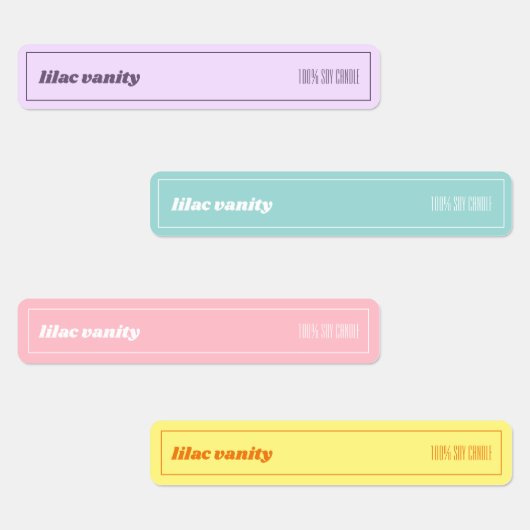 レトロ改カラフルざん防止キャンドルシールラベル ラベル (グループ)