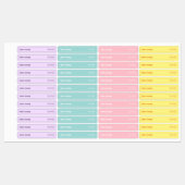 レトロ改カラフルざん防止キャンドルシールラベル ラベル (シート)