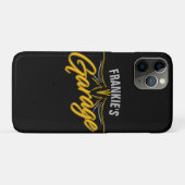 レトロ改造ネオンスタイルバイクもしくは自転車に乗る人カスタムガレージ Case-Mate iPhoneケース (裏面(横))