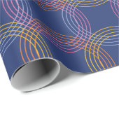 レトロ放射 ラッピングペーパー (ロールコーナー)