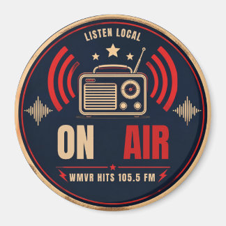 レトロ放送「ON AIR」ラジオマグネット マグネット