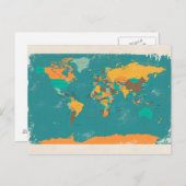 レトロ政治マップ ポストカード (正面/裏面)