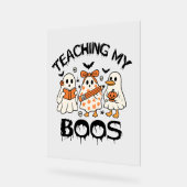 レトロ教えズマイボスハロウィーン アクリルサイン (傾斜)