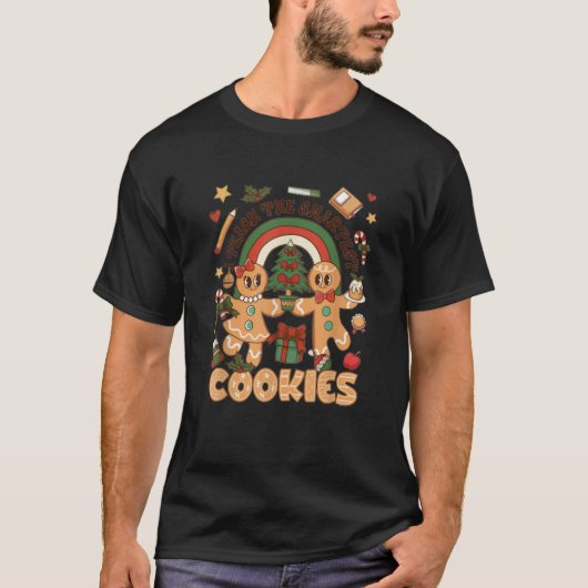 レトロ教えIザクッ頭が切れるクGingerbread Tea Tシャツ (正面)