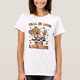 レトロ教師の秋に学ぶ恋 Tシャツ