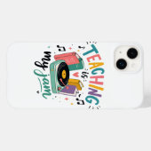 レトロ教師は私のジャムビニールレコード先生 Case-Mate iPhoneケース (裏面 (横))