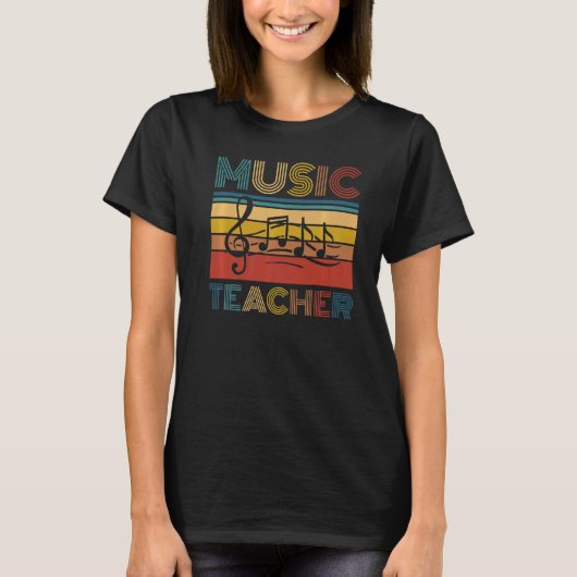 レトロ教育ノート教育者学校ヴィンテージmusi tシャツ (正面)
