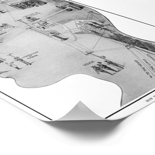 レトロ教育 ポスター (角)