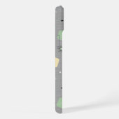 レトロ散乱原子星爆発パターン iPhoneケース (右側面)